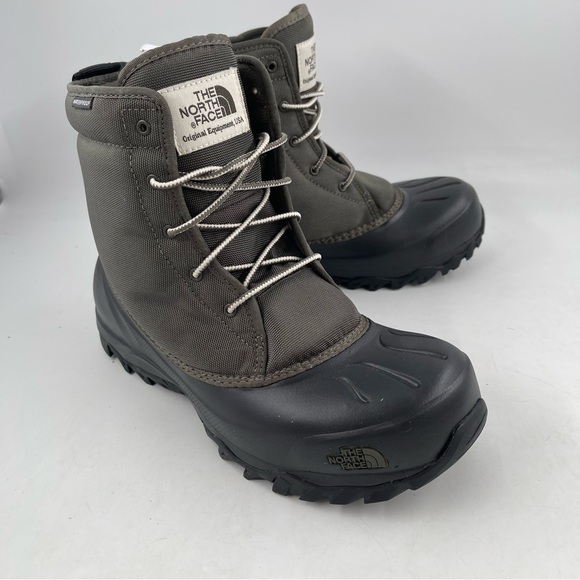 NEW! The North Face Mens Tsumoru Boot Olive/Black Waterproof Insulated - Size 7 - Picture 1 of 14